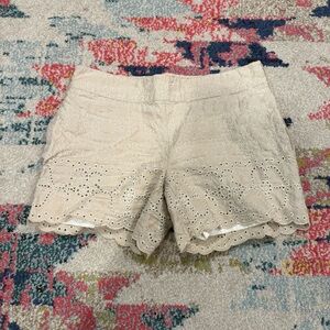 Elevenses | Cream Lace mid rise Shorts